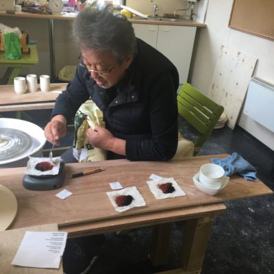 Mr. Fukumori, the master potter