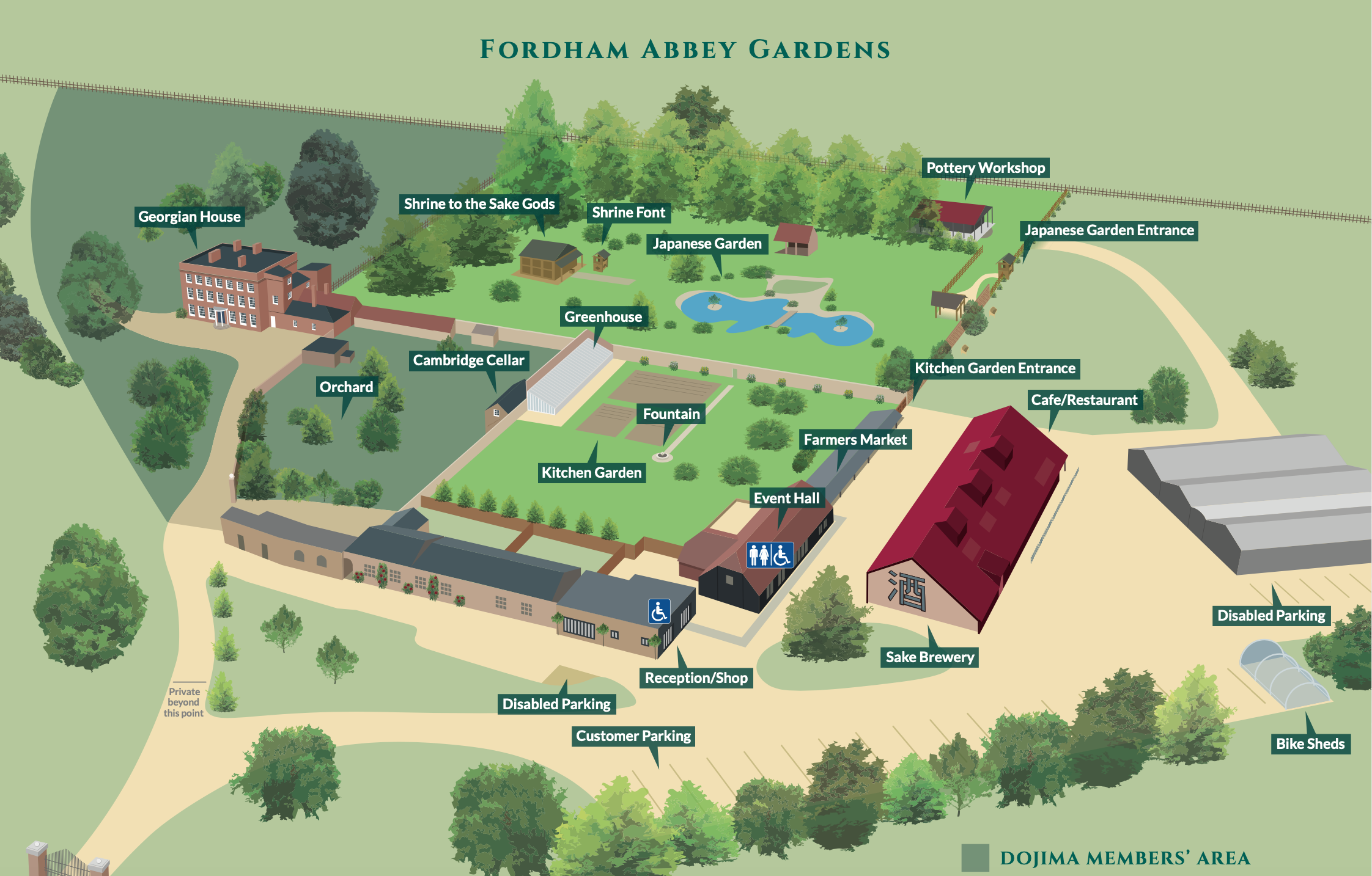 map of Fordham Abbey